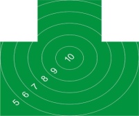 Мишень для тренировочной стрельбы в тире